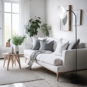 Stojacia lampa ZACK 1xE27/15W/230V čierna