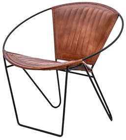 AKCIA Dizajnové kreslo PANCHO hnedé II. akosť