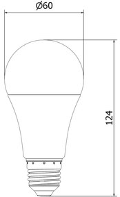 Mexen Nova, LED žiarovka E27, A60, 15W, studená - 6500K, 1575 lm - L100-E27-1565-01