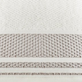 BAVLNENÝ UTERÁK SUZANA SADA 3KS 70X140 CM KRÉMOVÁ