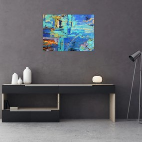 Obraz - Abstraktné olejomaľba (70x50 cm)