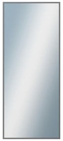 DANTIK - Zrkadlo v rámu, rozmer s rámom 50x120 cm z lišty Hliník šedá drásaná (7269223)