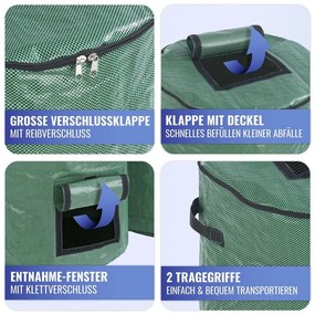 Zelené kompostéry v súprave 2 ks 125 l – Maximex