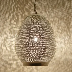 Luxusná strieborná lampa Maskatta