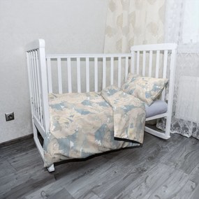 Sablio Mikroplyšové detské obliečky do postieľky Lístie - 100x135 / 40x60
