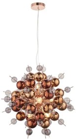 Endon 81584 - Luster na lanku JOULES 9xE14/7W/230V medená