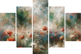 Obraz – Abstrakcia poľa s makmi (150x105 cm)