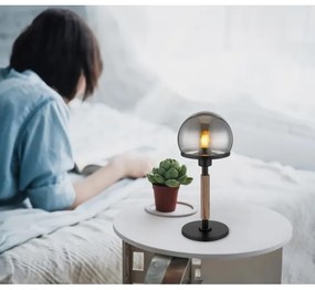 Globo 21954S - Stolná lampa HAKU 1xE27/40W/230V čierna/hnedá