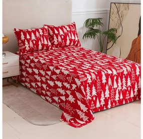 Plachta a obliečka na vankúš CHRISTMAS TREES Rozmer: 50 x 70 cm | 140 x 240 cm