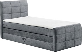XXXLutz BOXSPRINGOVÁ POSTEĽ, 100/200 cm, antracitová MID.YOU - Postele - 002220033501