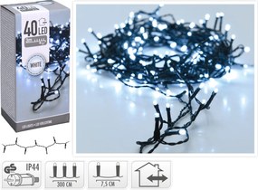 Světelný LED řetěz Danko 300 cm bílý studený