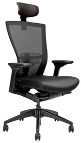 Kancelárska ergonomická stolička MERENS — látka, čierna / viac farieb Čierna