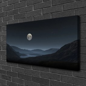 Obraz na plátne Noc mesiac príroda 140x70 cm