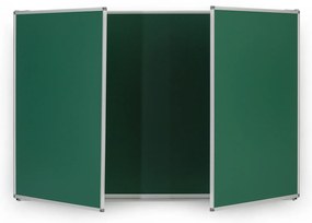 Roztváracia zelená keramická tabuľa pre popis kriedou, magnetická, 3600 x 1200 mm