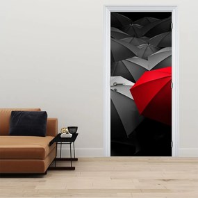 Fototapeta na dvere - Otvorené dáždniky (95x205cm)