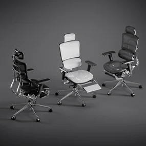 Kancelárska ergonomická stolička Diablo V-Master, čierno-šedá