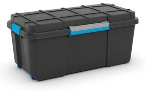 Čierny plastový úložný box s vekom 78x39,5x35 cm Scuba Box – KIS