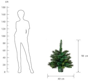 Butlers TREE OF THE MONTH Vianočný stromček 90 cm - zelená
