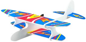 Verk 18264 Penové Hádzacie Lietadlo RGB, USB modré