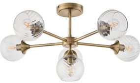 Endon 103171 - Luster na tyči ALLEGRA 6xE14/7W/230V mosadz/číra