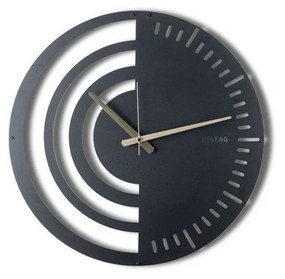 Nástenné hodiny Chrono Black, 50 x 50 cm