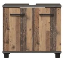 Kúpeľňová skrinka VENOM antracit/hnedá