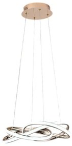 LED Stmievateľný luster na lanku LED/65W/230V 3000-6500K zlatá + diaľkové ovládanie