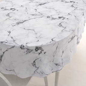 Biante Dekoračný oválny obrus PM-064 Sivý mramor 100x160 cm