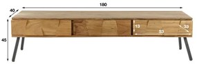 TV-skrinka 21-19 Demn 180cm Drevo Acacia  - Komfort-nábytok