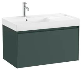 Roca Ona kúpeľňová skrinka s umývadlom 80x50,5x46 cm zelená mat ONA801ZZML
