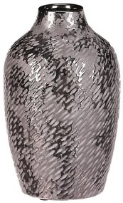 Keramická váza - tvar antickej nádoby v. 22 cm, strieborná