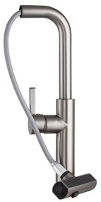 Gamma Rotary, vysoká drezová batéria s výsuvným výtokom h-415, grafitová, GMA-BR-GM