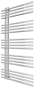 Kúpeľňový rebríkový radiátor INOX 368W/230V 109x53 cm nerez/lesklý chróm