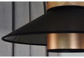 Duolla - Luster na lanku RIO SHINY 1xE27/15W/230V pr. 45 cm čierna/medená