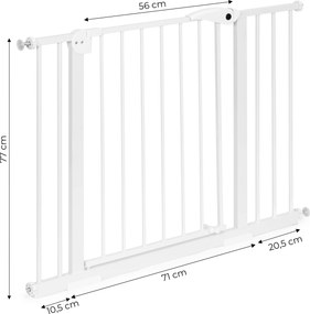Bezpečnostná bránka ECOTOYS na schody 74–105 cm, nastaviteľná, bez vŕtania