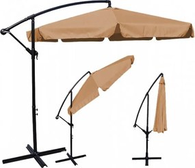 TRENDIE Záhradný slnečník Summer -  cappuccino 300 cm