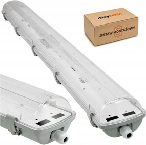 Hermetické LED plechové svietidlo 2x120cm - IP65