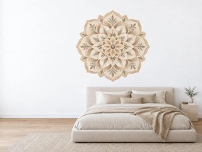 Béžová mandala arch 46 x 45 cm