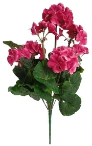 Umelá kvetina Muškát tmavoružová, 47 cm