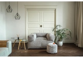 Hnedý sedací vak z textílie buklé MooG – SLOWDOWN