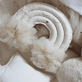 Závesná dekorácia dúha vanilka 35x27x12cm