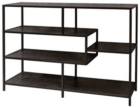 Polica Slim Line 115x80cm čierny jaseň