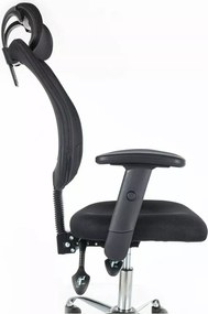 Čierne kancelárske kreslo FLEXISEAT Q-118RC