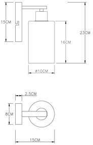 Globo 15465W - Nástenné svietidlo HADERA 1xE27/60W/230V
