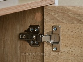 Skrinka Adlo (sonoma + biela). Vlastná spoľahlivá doprava až k Vám domov. 1111801