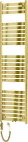 Mexen Uran, elektrické vykurovacie teleso 1800x500 mm + vykurovacia tyč 900 W, zlatá lesklá, W105-1800-500-2900-50