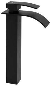 Umývadlová batéria WATERFALL - čierna - vysoká