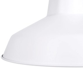 Biela závesná lampa PECHORA Beliani