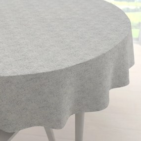 Biante Dekoračný okrúhly obrus PML-118 Sivá režná Ø 120 cm