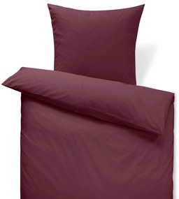 Posteľná bielizeň z perkálu, bordovočervená, štandardná veľkosť